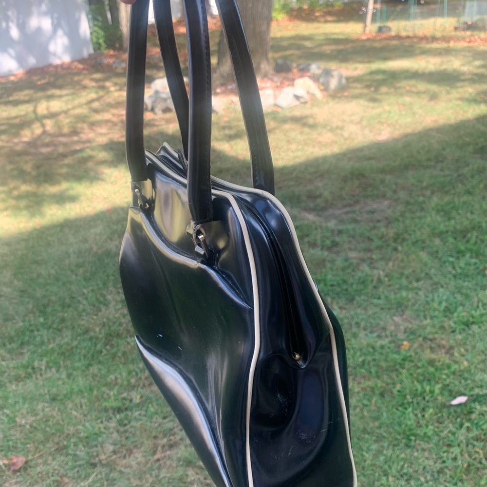 Vintage Liz Claiborne Black Handbag - Picture 2 of 8